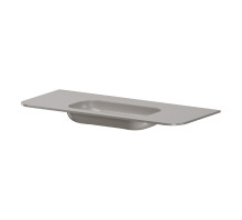 Раковина моноблок VOI 120см STONE FINISH STONE GREY