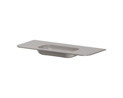 Раковина моноблок VOI 120см STONE FINISH STONE GREY