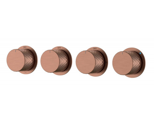 Смеситель встроенный STICK DIAMOND BRUSHED BRONZE 5-проходной