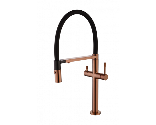 Смеситель для кухни UNO COPPER BRUSHED c краном для питьевой воды