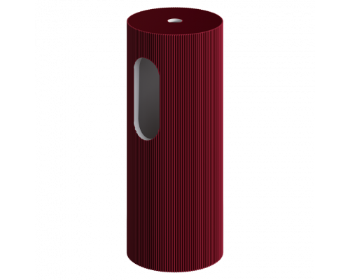 Пьедестал для раковины рифленый SOLE Corian 300*720 Burgundy