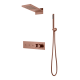 Встроенная душевая система FUSION с термостатом, трехпозиционная COPPER BRUSHED
