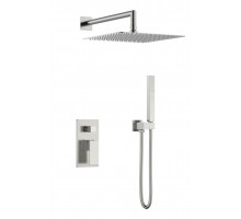 Смеситель встроенный для душа QUBIC Brushed Nickel Boheme