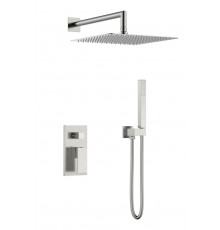 Смеситель встроенный для душа QUBIC Brushed Nickel Boheme