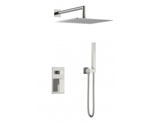 Смеситель встроенный для душа QUBIC Brushed Nickel Boheme