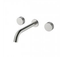 Смеситель из стены STICK TOUCH на 3 отв. Nickel Brush