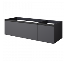 QUATRO 2 140см (100+40) тумба ANTHRACITE профиль ANTHRACITE c подсветкой