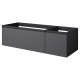 QUATRO 2 140см (100+40) тумба ANTHRACITE профиль ANTHRACITE c подсветкой