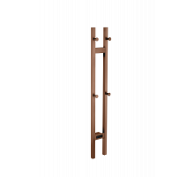 Полотенцесушитель электрический 2-трубы квадратный BRUSHED BRONZE