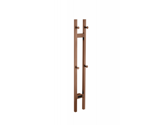 Полотенцесушитель электрический 2-трубы квадратный BRUSHED BRONZE