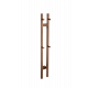 Полотенцесушитель электрический 2-трубы квадратный BRUSHED BRONZE