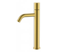 Смеситель STICK для умыв. выс. Mat Gold с ручкой DIAMOND Boheme