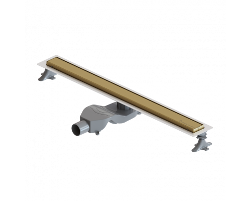 Душевой лоток Premium Linear 80см, нерж.сталь МАТ ЗОЛОТО Boheme