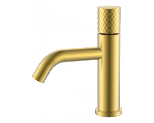 Смеситель STICK для умыв. низ. Mat Gold низкий с ручкой DIAMOND Boheme