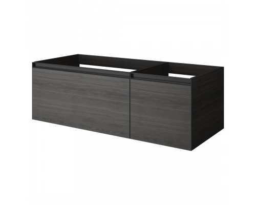 QUATRO 2 120см (80+40) тумба OAK ANTHRACITE профиль ANTHRACITE Armadi Art