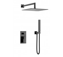 Смеситель встроенный для душа QUBIC Shine Gun Metal Boheme