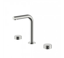 Смеситель на столешницу STICK DIAMOND на 3 отв. Nickel Brush