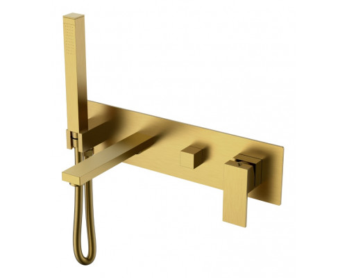 Смеситель для ванны встроенный Qubic Bronze Boheme