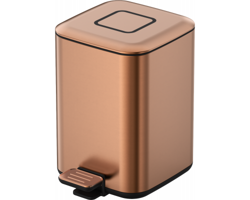Ведро квадратное Brushed Bronze