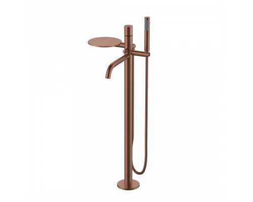 Смеситель STICK напольный BRUSHED BRONZE ручка DIAMOND