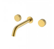 Смеситель из стены STICK LINEA на 3 отв. Matt Gold