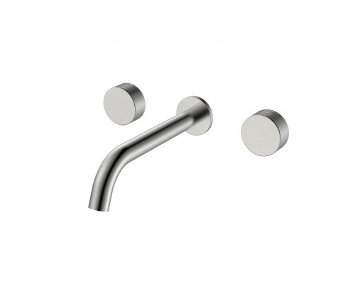 Смеситель из стены STICK SPIRALE на 3 отв. Nickel Brush
