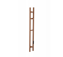 Полотенцесушитель электрический 2-трубы круглый BRUSHED BRONZE