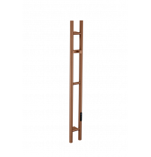 Полотенцесушитель электрический 2-трубы круглый BRUSHED BRONZE