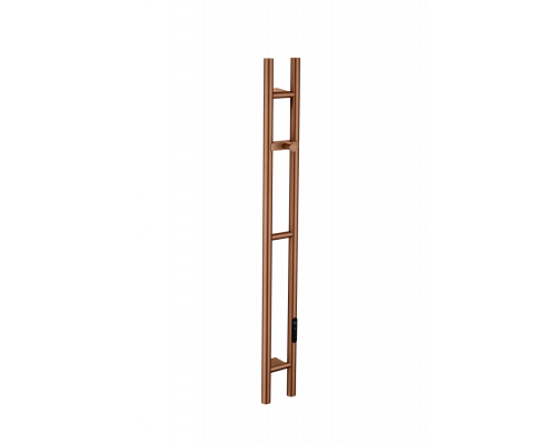Полотенцесушитель электрический 2-трубы круглый BRUSHED BRONZE