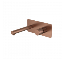 Смеситель STICK из стены BRUSHED BRONZE ручка DIAMOND