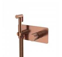 Смеситель гигиенический STICK COPPER BRUSHED ручка DIAMOND