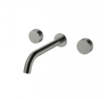 Смеситель из стены STICK DIAMOND на 3 отв. Gun Metal
