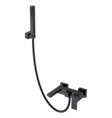 Смеситель для ванны с душем Qubic Matt Black Boheme