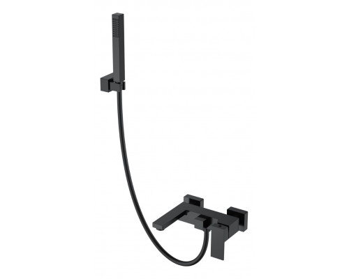 Смеситель для ванны с душем Qubic Matt Black Boheme
