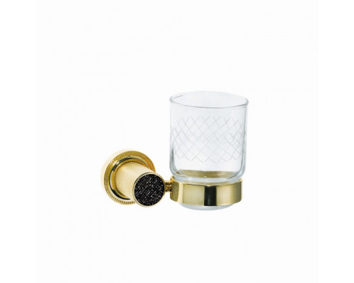 Стакан настенный ROYALE CRISTAL BLACK GOLD Boheme