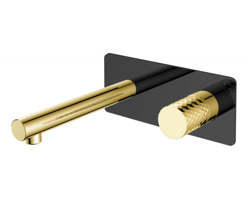 Смеситель STICK из стены BLACK DIAMOND GOLD Boheme