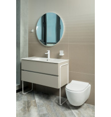 Тумба без раковины Vallessi 100*46cm Grey Stone 2 полки