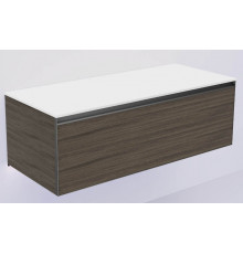QUATRO 1 120CM тумба OAK ANTHRACITE профиль ANTHRACITE + внутр. подсв.