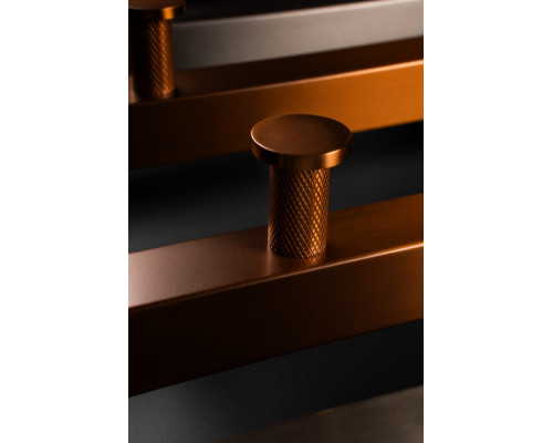 Полотенцесушитель электрический 2-трубы квадратный COPPER BRUSHED