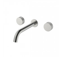 Смеситель из стены STICK LINEA на 3 отв. Nickel Brush