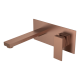 Смеситель для умывальника из стены Qubic Brushed Bronze