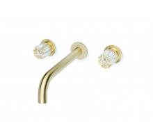 Смеситель из стены ELEGANTE на 3 отв. MAT GOLD Boheme
