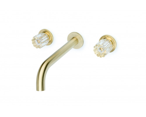 Смеситель из стены ELEGANTE на 3 отв. MAT GOLD Boheme