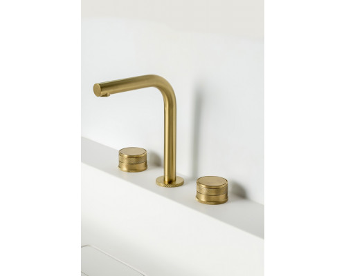 Смеситель на столешницу PRESTIGE на 3 отв. MAT GOLD Boheme
