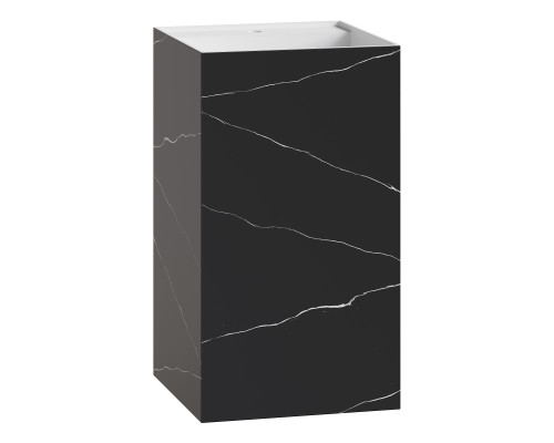 Раковина напольная Cube Corian 480*480*850 Nero Marquina