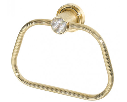 Полотенцедержатель кольцо ROYALE CRISTAL GOLD Boheme