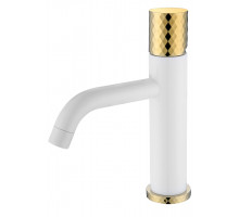 Смеситель STICK для умыв. низ. WHITE DIAMOND GOLD_Комплект Boheme
