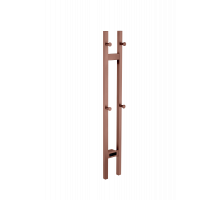 Полотенцесушитель электрический 2-трубы квадратный COPPER BRUSHED
