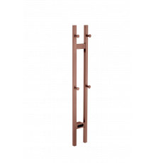 Полотенцесушитель электрический 2-трубы квадратный COPPER BRUSHED