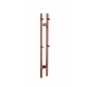 Полотенцесушитель электрический 2-трубы квадратный COPPER BRUSHED
